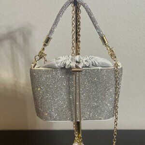Elegant Silver Evening Bag